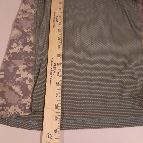 Massif Army Combat Shirt Mens Medium Digital‎ Camo Military Tactical Long Sleeve - Picture 9 of 10